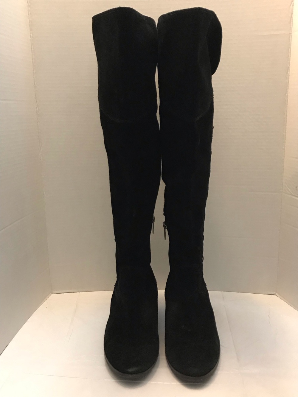 Vince Camuto Black Suede Over-the-Knee Boots